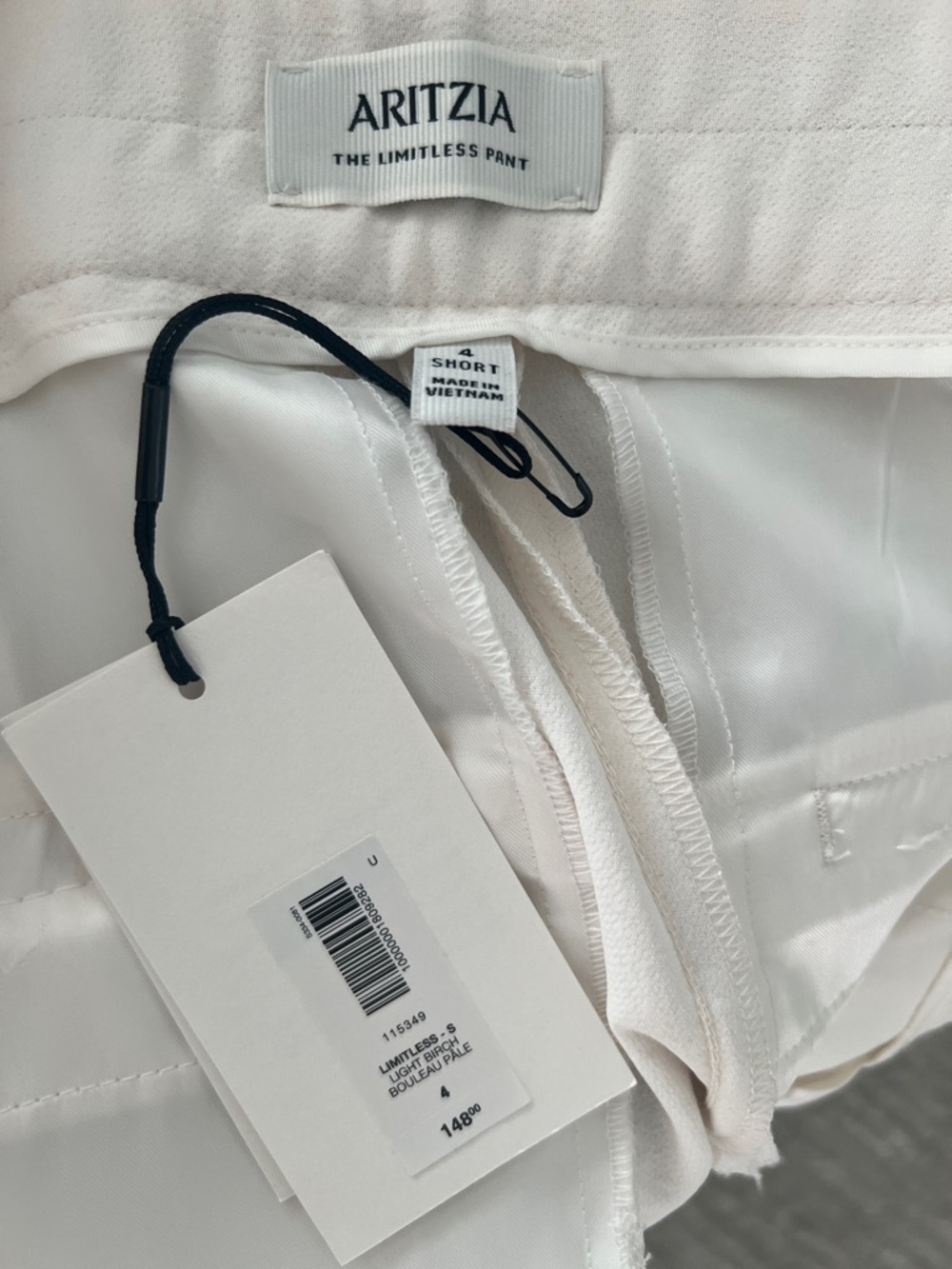 Aritzia The Limitless Pant in White